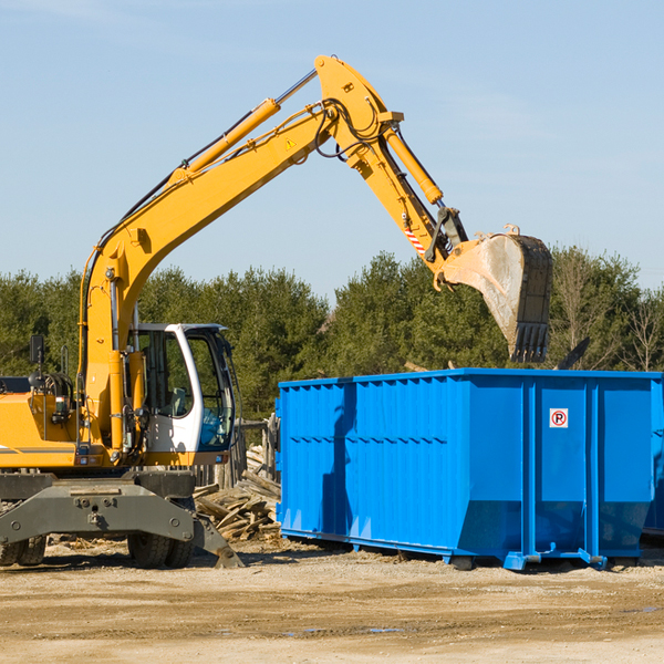 are there any restrictions on where a residential dumpster can be placed in Stagecoach NV